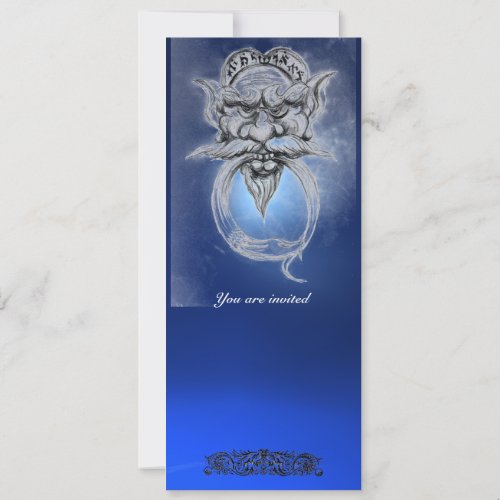 TAROTANTIQUE GROTESQUE FANTASY Blue Gemstone Invitation