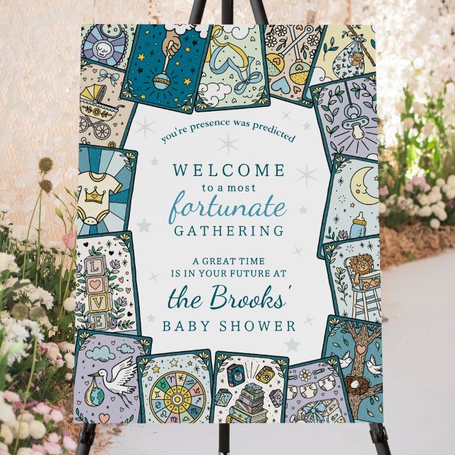Tarot Baby Boy Shower Welcome Foam Board (Creator Uploaded)