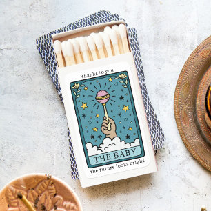 Tarot Baby Girl Shower Party Favor Matchboxes