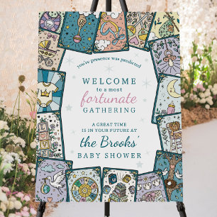 Tarot Baby Girl Shower Welcome Foam Board