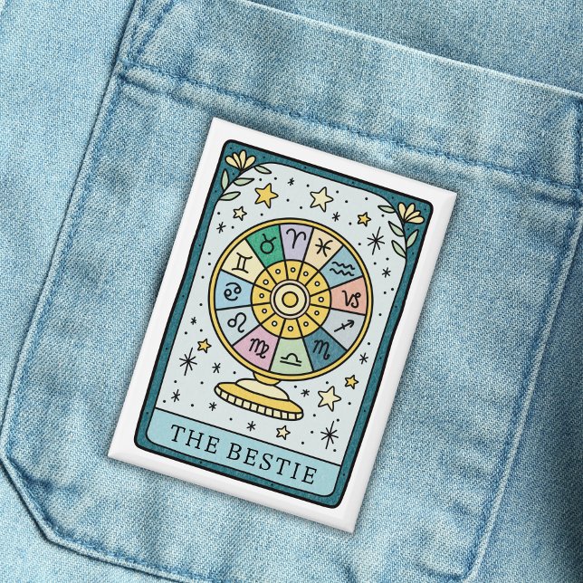 Tarot Baby Shower Best Friend Button (Creator Uploaded)