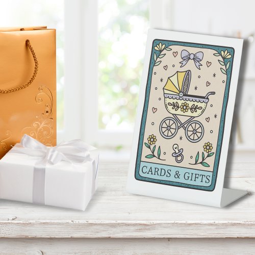 Tarot Baby Shower Cards and Gifts Table