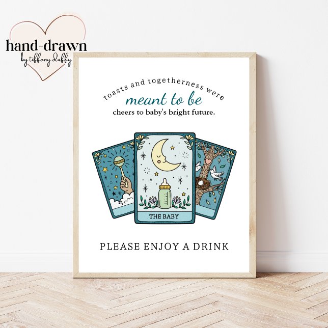 Tarot Baby Shower Frameable Drinks Table Sign (Creator Uploaded)