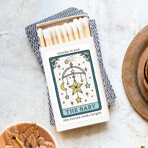Tarot Baby Shower Future Looks Bright Favor Matchboxes