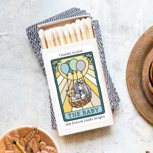 Tarot Baby Shower Future Looks Bright Favor Matchboxes
