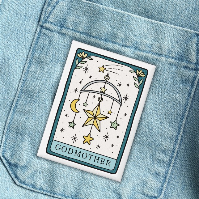 Tarot Baby Shower Godfather Button (Creator Uploaded)