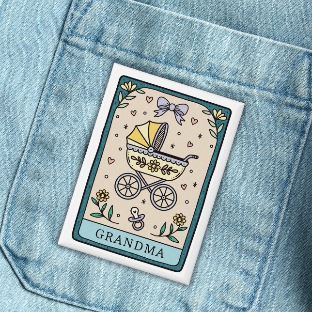 Tarot Baby Shower Grandma Button (Creator Uploaded)