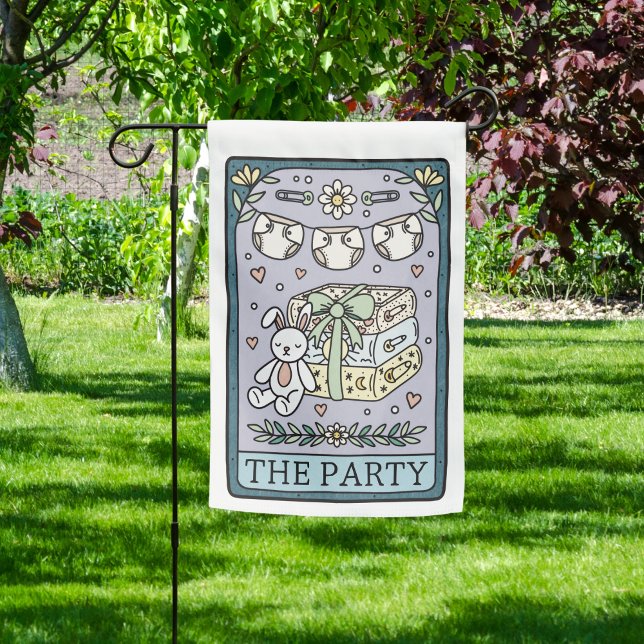 Tarot Baby Shower Party Welcome Garden Flag (Creator Uploaded)