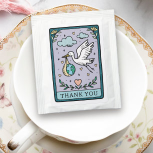 Tarot Baby Shower Thank You Tea Bag Drink Mix