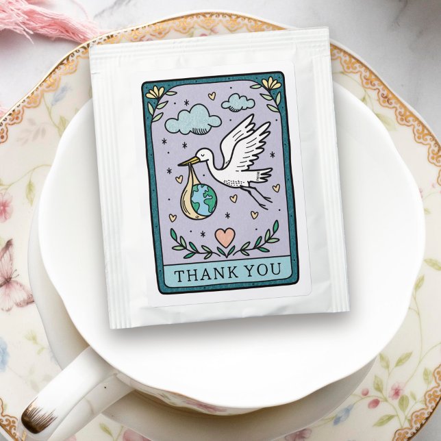 Tarot Baby Shower Thank You Tea Bag Drink Mix (Creator Uploaded)