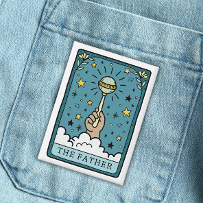 Tarot Baby Shower The Father Button
