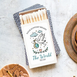 Tarot Baby Shower The World Favor Matchboxes