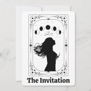Tarot Bachelorette Party Invitation Celestial Moon
