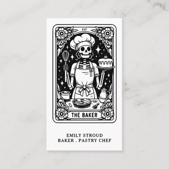 Tarot Baker Business Card (Front)