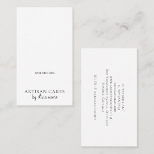 Tarot Baker Pastry Chef Business Card