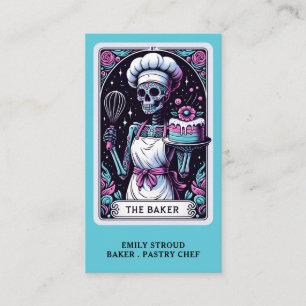 Tarot Baker Pastry Chef Dessert Caterer Business Card