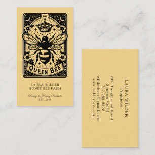 Tarot Bee Theme Honey Bee Apiary Farm Beekeeper Business Card