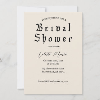 Tarot Bridal Shower Invitation