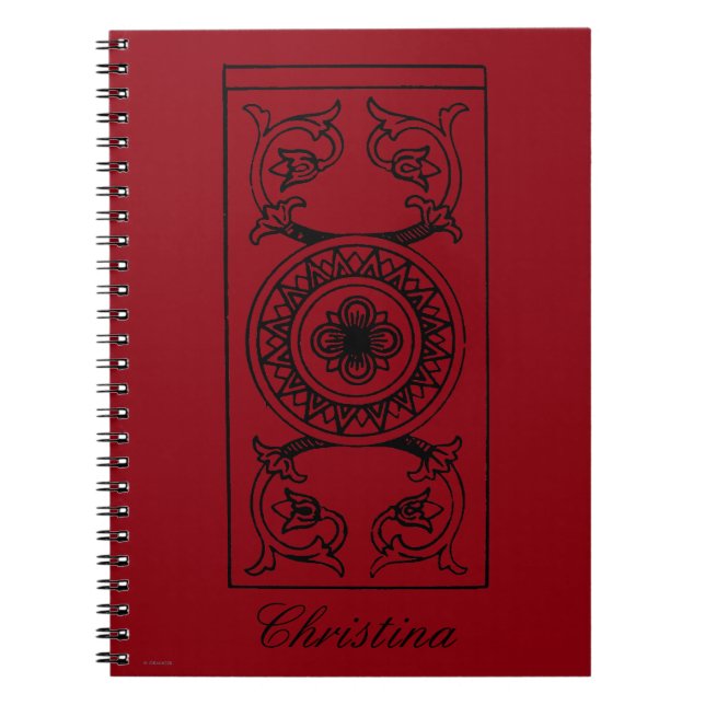 Tarot Card: Ace Of Pences Notebook (Front)