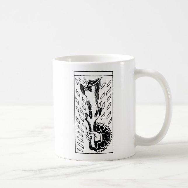 Tarot Card: Ace Of Rods Coffee Mug (Right)