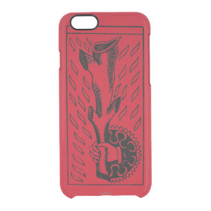 Tarot Card: Ace Of Rods Clear iPhone 6/6S Case