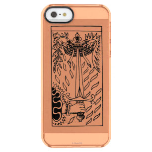 Tarot Card: Ace Of Swords Clear iPhone SE/5/5s Case