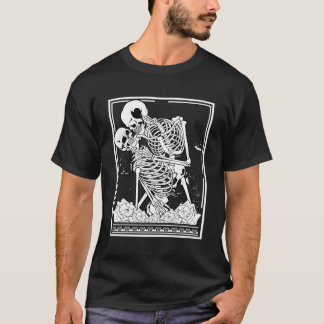 Tarot Card Astrology Skeleton Skull Horror T-Shirt