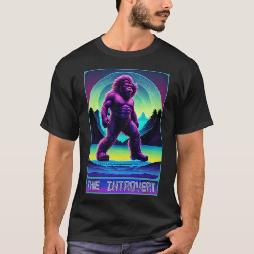 Tarot Card Bigfoot _ The Introvert _ Yeti Bigfoot  T_Shirt