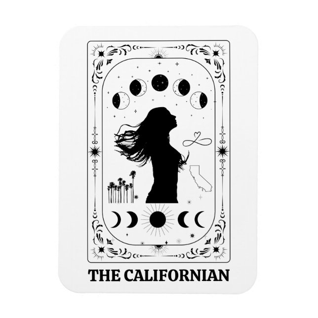 Tarot Card California Celestial Mystical Decor Magnet (Vertical)