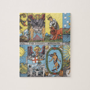 Tarot Card Collage Jigsaw Puzzle