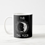 Tarot Card Crescent Moon And Cat Graphic Jersey Coffee Mug