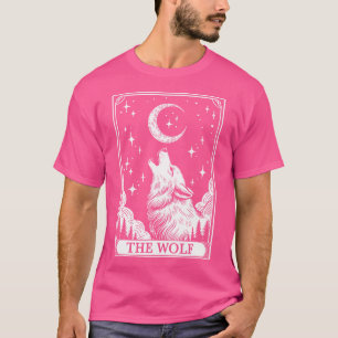 Tarot Card Crescent Moon Wolf Animal Lovers T-Shirt