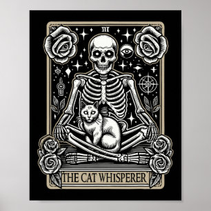 Tarot Card Emo Gothic - Occult The Cat Whisperer Poster