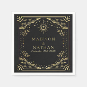 Tarot Card Gothic Wedding Napkins