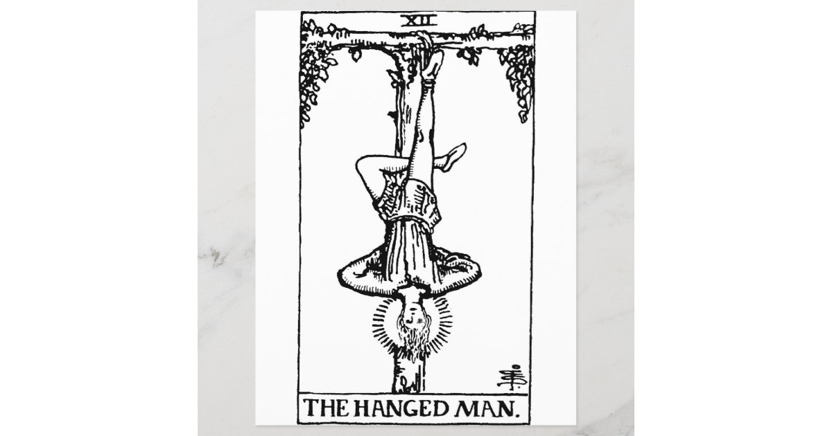 terrasse hoste Tom Audreath Tarot card 'hanged man' | Zazzle