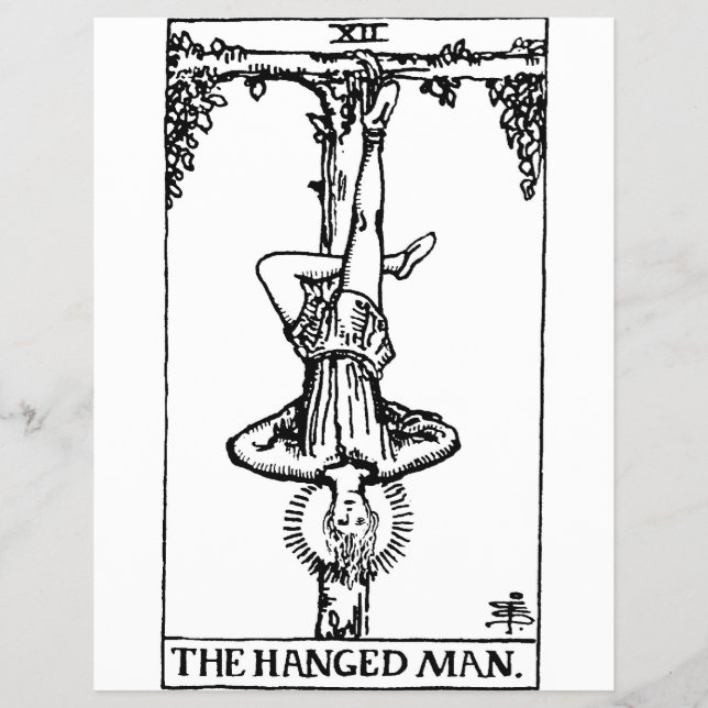 Tarot card 'hanged man' (Front)
