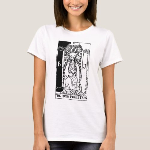 tarot card high priestess T_Shirt