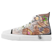 Tarot Card High Tops (Left Shoe Outside)