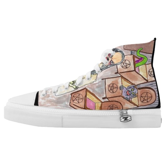 Tarot Card High Tops (Left Shoe Outside)