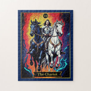 Tarot Card Illustration, The Chariot Jigsaw Puzzle