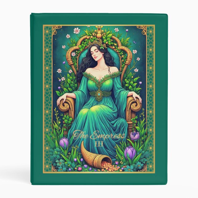 Tarot Card Illustration, The Empress Mini Binder (Front)