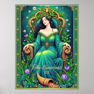 Tarot Card Illustration, The Empress Poster