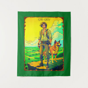 Tarot Card Illustration, The Fool Tapestry