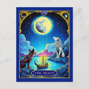 Tarot Card Illustration, The Moon