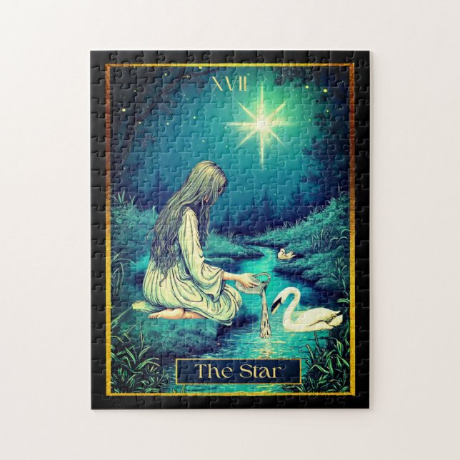 Tarot Card Illustration, The Star Jigsaw Puzzle (Vertical)