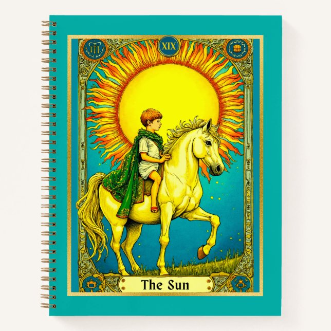 Tarot Card Illustration, The Sun Journal  (Front)