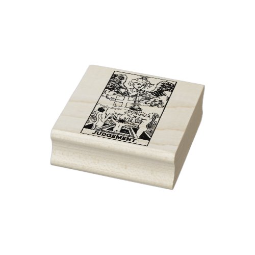 Tarot Card Judgement Personalized Text Rubber Stamp
