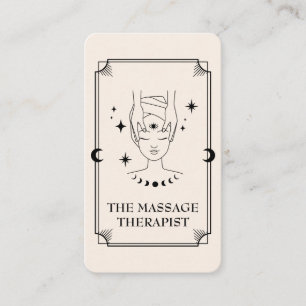 Tarot Card Massage Therapist Business Card