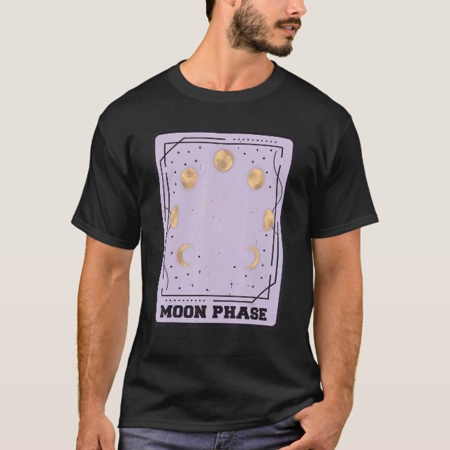 Tarot Card Moon Phases Mystical Cards  Occult T-Shirt (Front)
