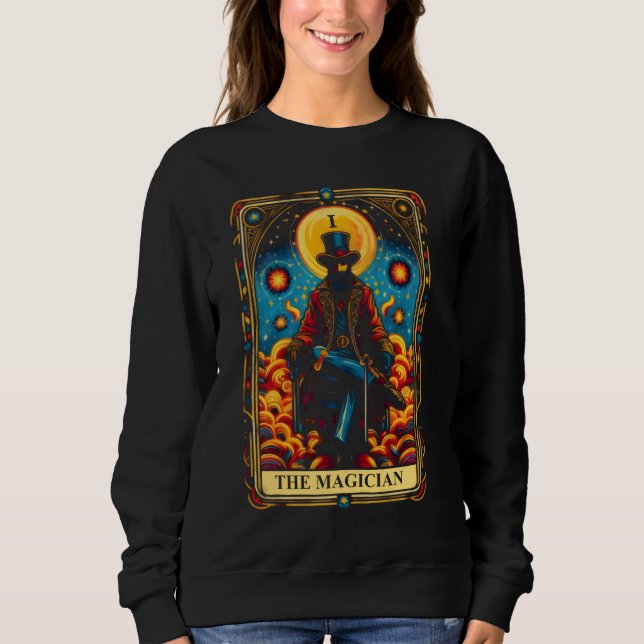 Tarot Card Mystical Magician Sweatshirt (Front)